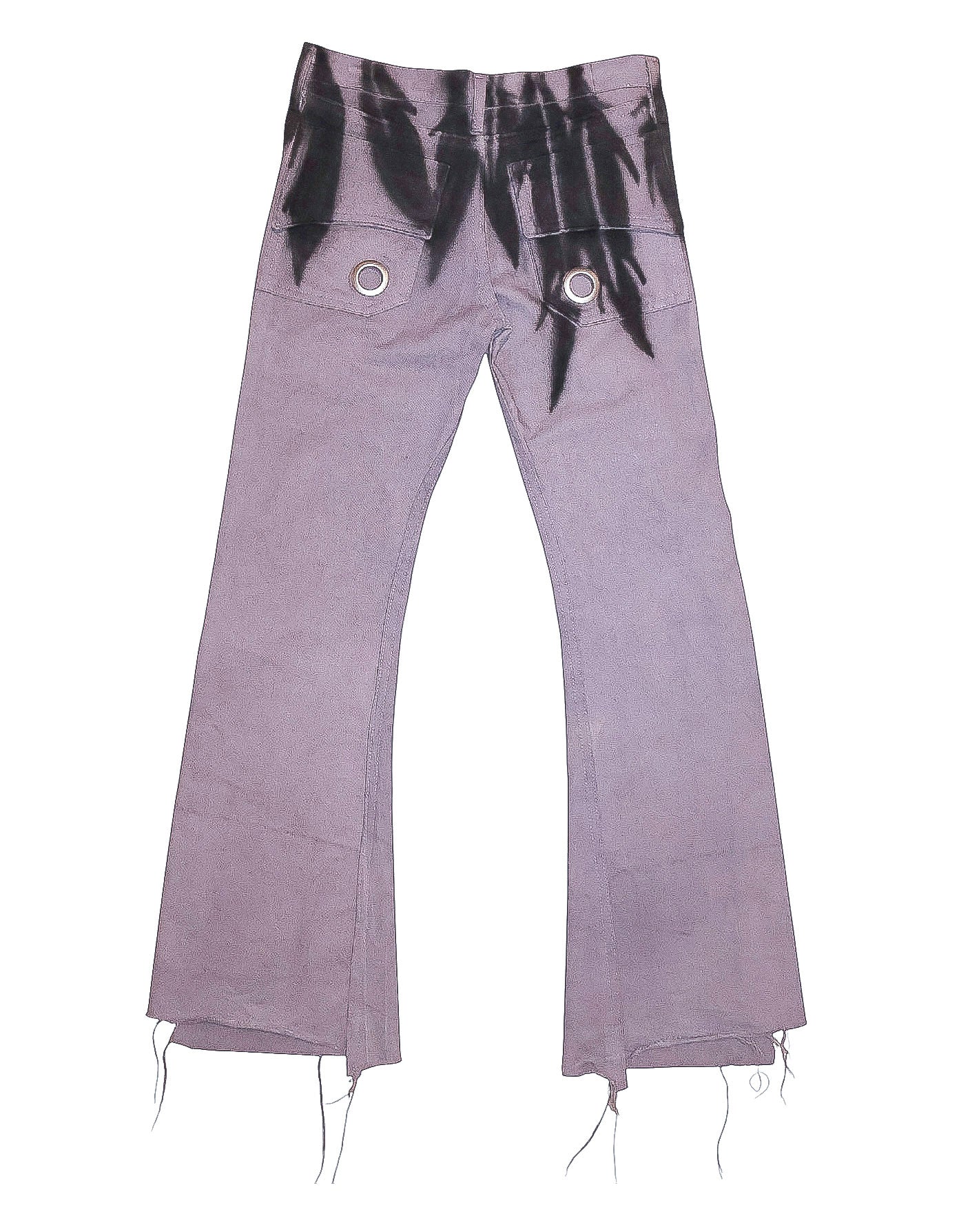 Feather Belt Flared Denim