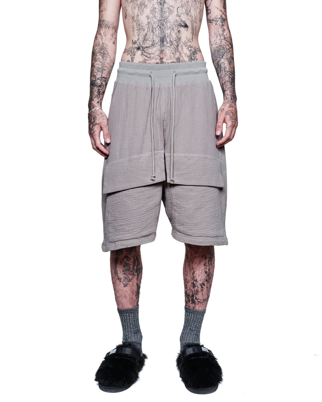 Cold Slate Gauze Short